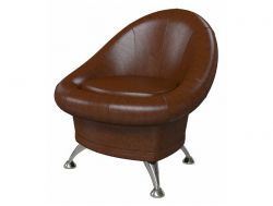 Банкетка-кресло 6-5104 коричневая